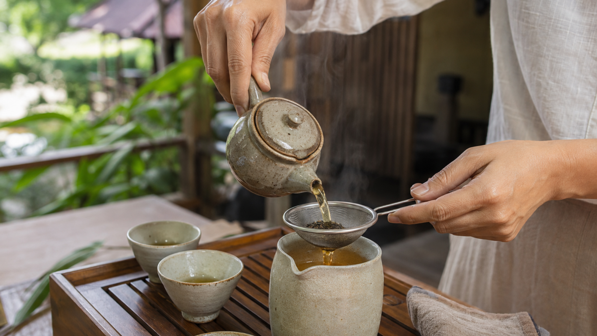 Tea appreciation session on the plantation